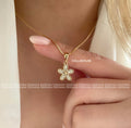 SET FLOR (collar + aretes)