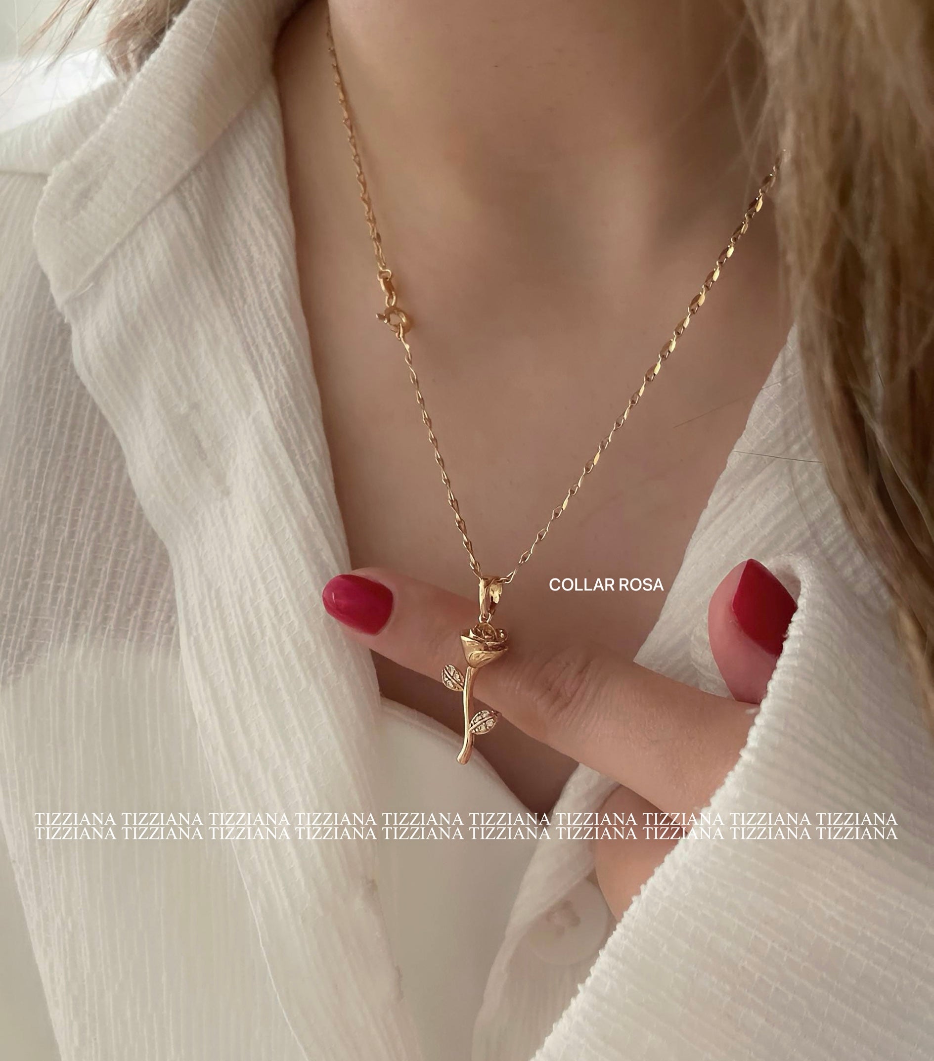 COLLAR ROSA