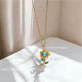 COLLAR FLOR AMARILLA