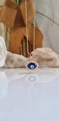COLLAR OJO TURCO AZUL