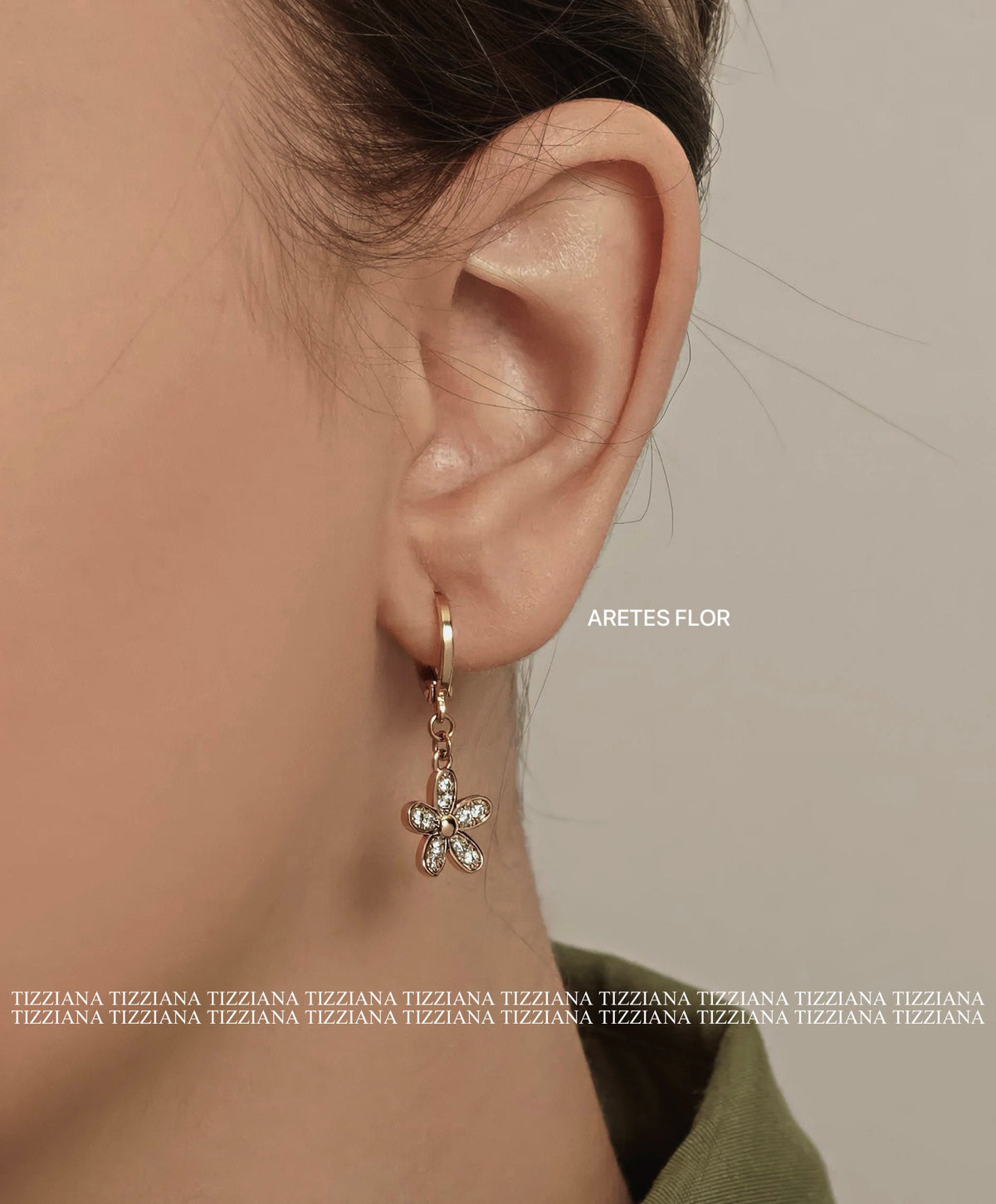 SET FLOR (collar + aretes)