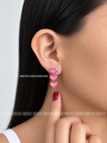ARETES CORAZONCITOS ROSA