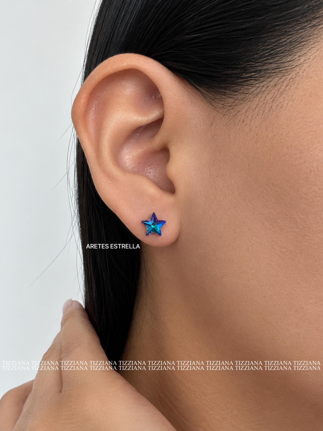 ARETES ESTRELLA AZUL